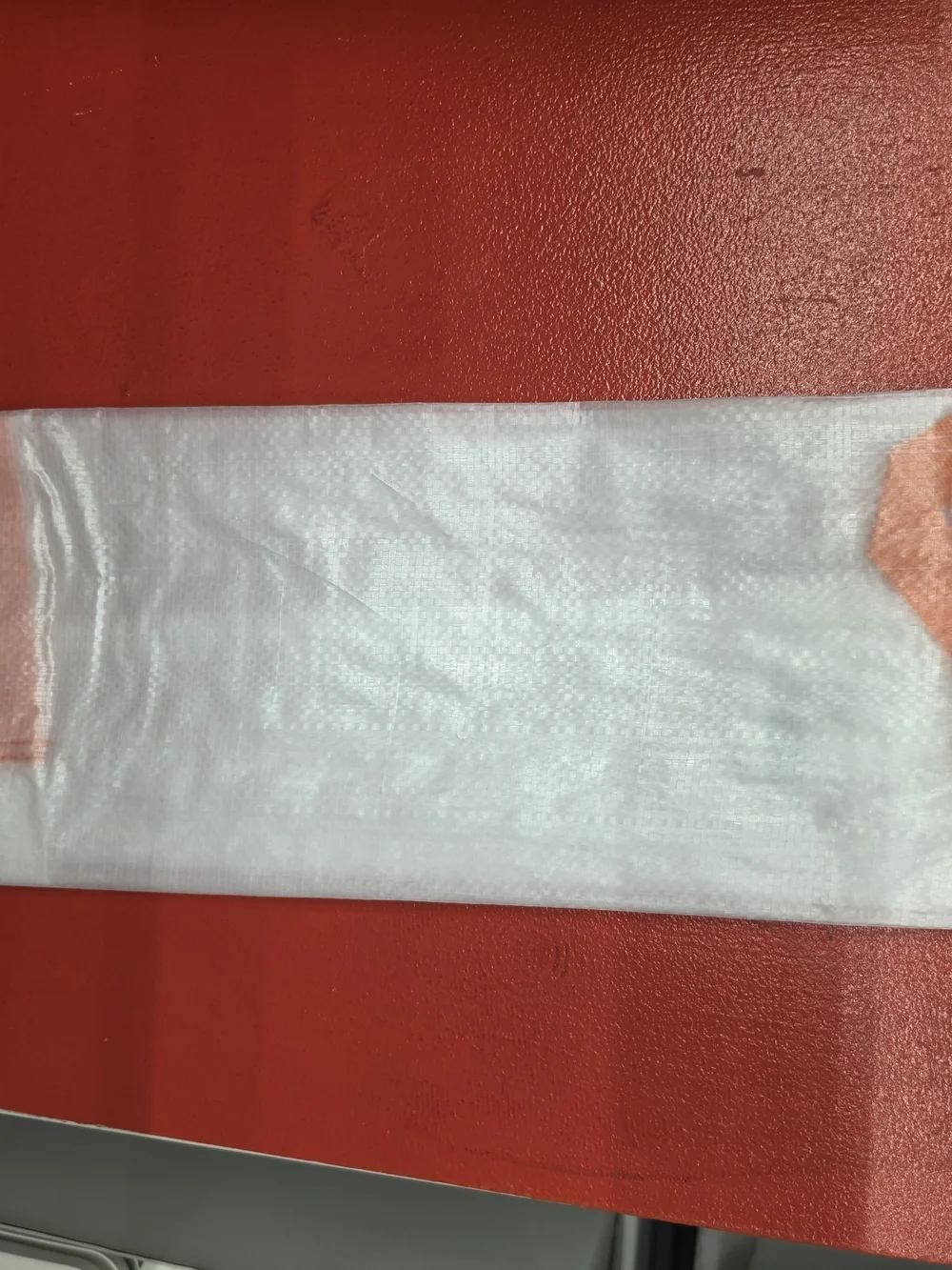 IKEA White Tote Bag with Orange Handles